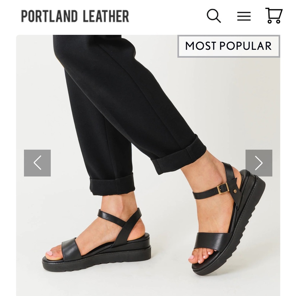 Portland Leather sandals - NWOB - Soho Wedge